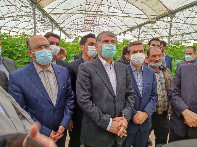بازدید وزیر جهاد کشاورزی از مجتمع گلخانه‌ای ۶۰ هکتاری درجزین سمنان